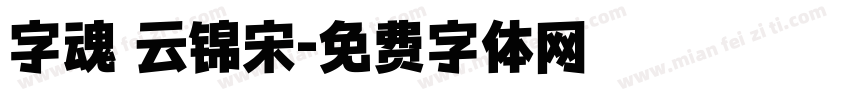 字魂 云锦宋字体转换